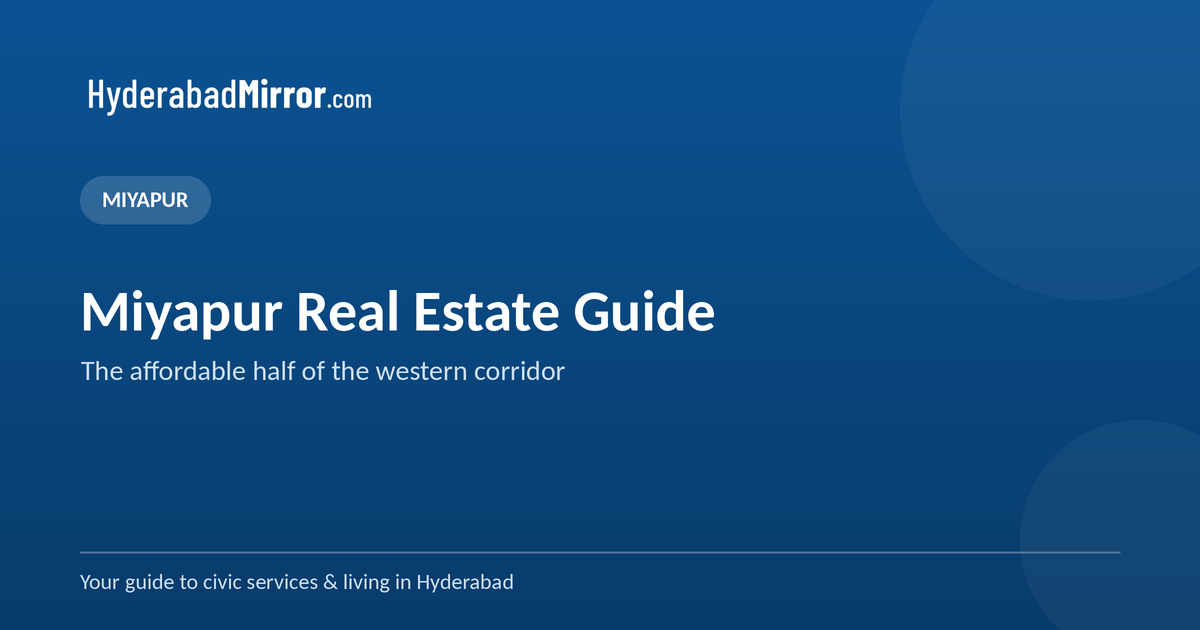 Miyapur real estate guide: flats, prices and investment