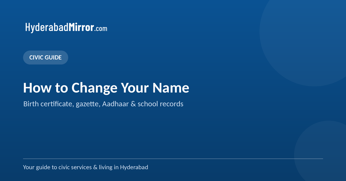 Name changing guide in hyderabad